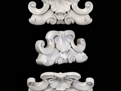 Classic carved 105 3D model