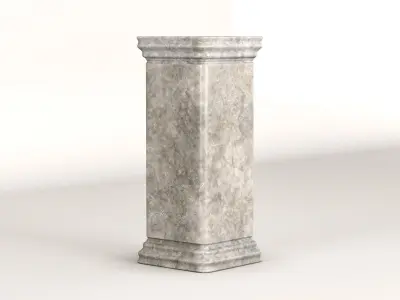 Roman Statue Pedestal 3D model