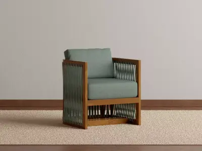 Domino Outdoor Lounge Chair 3D model