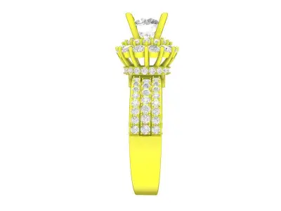 A7193 Hongkong Style Luxury Diamond Women Fashion Ring 3D print model