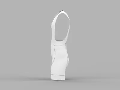 Mens Cycling Bib Shorts Biker Marvelous Designer UV MAP OBJ 3D model