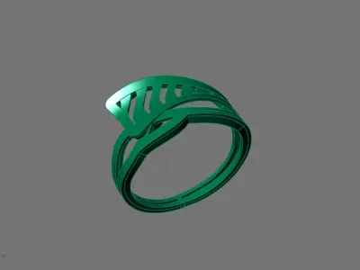 Women Ring Plain Ring Ready STL 3DM Models Womens Rings 3D print model 30