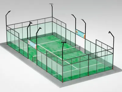 Tennis Court 3D model