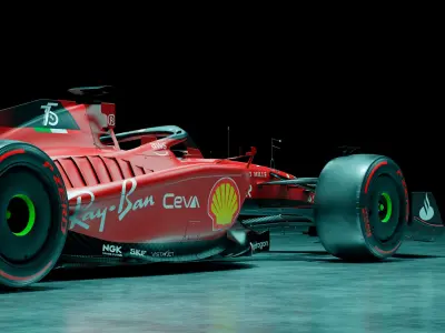 f1 2022 Ferrari F1-75 Low-poly 3D model