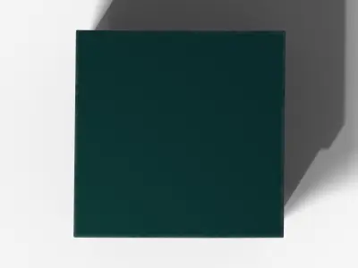 Box Green Metal Short Low-poly 3D model