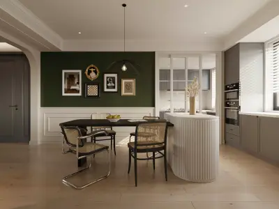 Elegant Modern Living  A Fusion of Comfort and Style 3D CAD  3D model