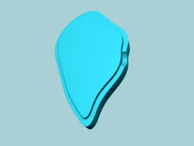 Hibiscus Flower Petal 02 - Moulding Artificial Craft 3D print model