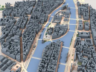 Paris City France 3D model