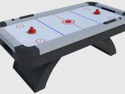 Air Hockey - Game Ready Low-poly 3D model