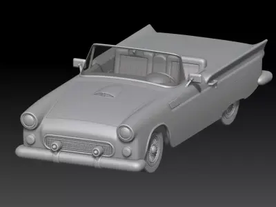 1955 thunderbird tunning 3D print model