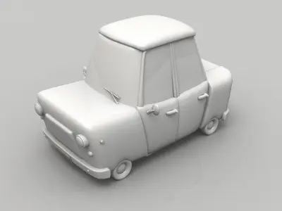 Car vintage-cartoon   3D model