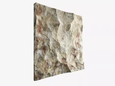 217-RockPanel sandstone rock wall art 3D model