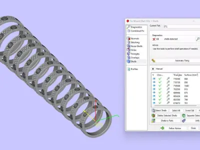LOVE Ring Small Paved 3D print model