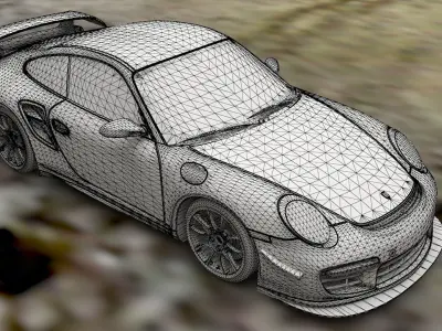 Porsche gt2 3D model