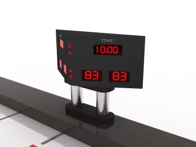 Air hockey table 3D model