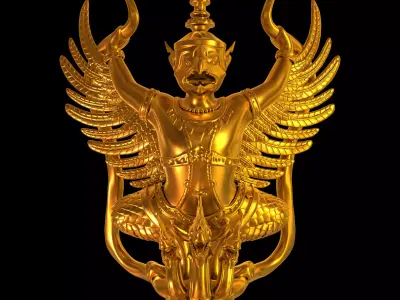 Thai Garuda Statue 3D model
