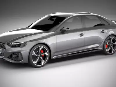 Audi RS4 Sedan 2020 3D model