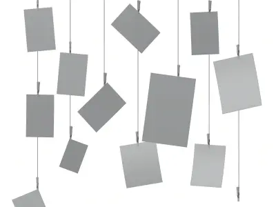 Pictures decoration on the wall HG2 3D model