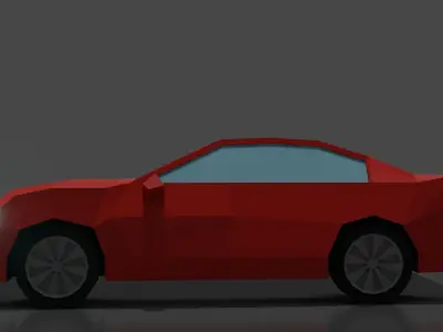 A LOW POLY CAR 3D print model