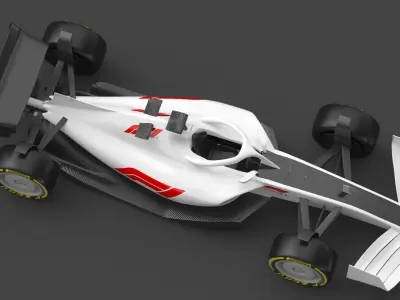 Formula 1 F1 Race Car concept 3D model