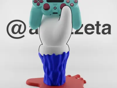 Kaws BFF Hand Controller Stand Play Station and Xbox for Print 3D print model