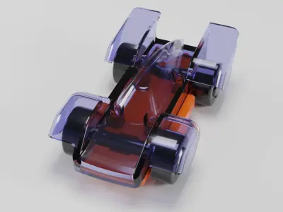 Plastic Toy Cars 3D model