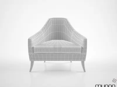 Munna Margaret Armchair 3D model