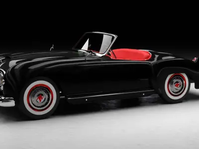 1952 Mercedes Nash-Healey 3D model