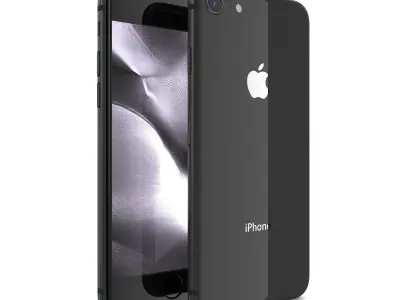Apple iPhone 8 Space Gray 3D model