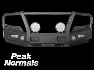 Deluxe LandCruiser Bullbar Low-poly 3D model