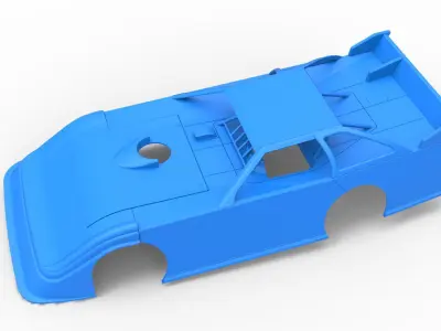 Shell of Super Dirt Late model Version 1 Scale 1 to 25 3D print model