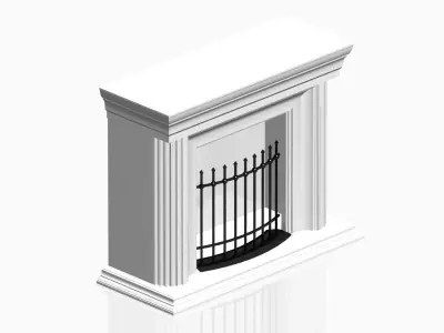 Fireplace 02 3D model