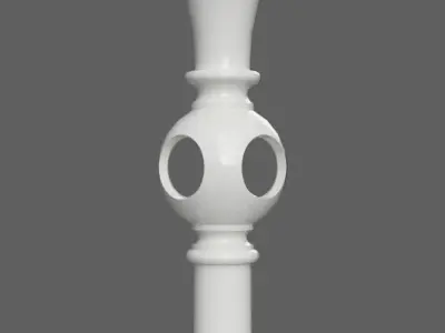 classic candle holder 3D print model