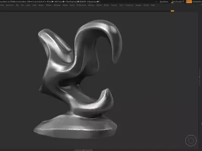 Modern Abstract Decorative sculpture 3d print model 116 3D print model