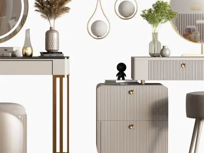 Table Luxury Modern Dressing 3D model