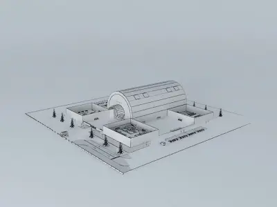 Factory shade 2 3D model
