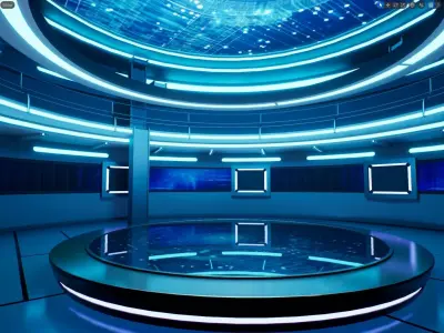 UE5 Virtual Set Low-poly 3D model