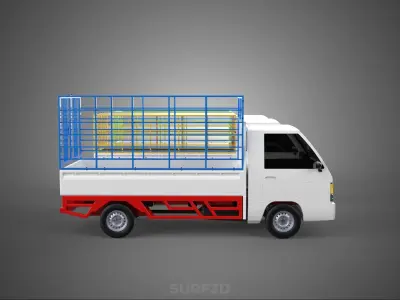 UTILITY CAGE SUV BAKKIE UTE PICKUP TRUCK PICK UP CAR VEHICLE VAN 3D model