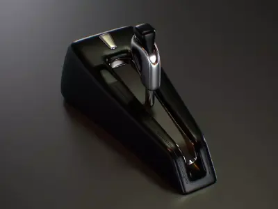 Futuristic Sci Fi Gear Lever Low-poly 3D model