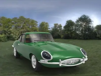 Jaguar E-Type Free 3D model