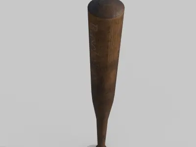 Baseball bat Low-poly 3D model
