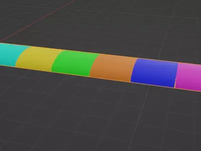 Speed Bump Color Free low-poly 3D model