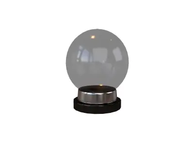 Crystal Ball V1 004 Low-poly 3D model
