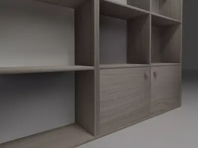 Modern Childrens Shelf 3D model