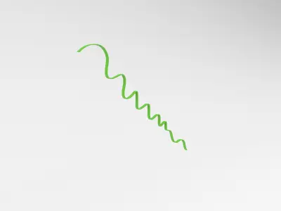 Ribbon v1 006 Low-poly 3D model