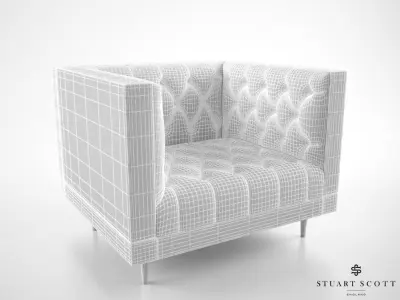Stuart Scott Flux Armchair 3D model