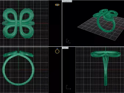 Minimal Abstract Rings 02 3D print model
