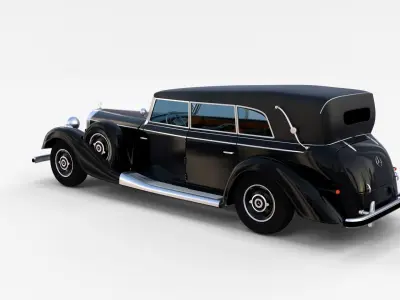 Mercedes 770k Grosser Staff Car rev 3D model