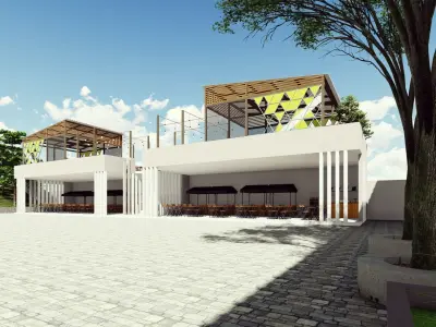 Rest Area Design - Baruharjo 3D model