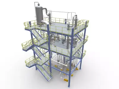 Process Plant UAE - Assembly 3D print model